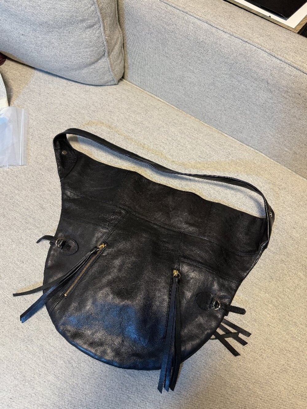 NWOT - Foley + Corina XL Crossbody Black Leather Bag
